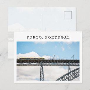 Porto Portugal Dom Luís I Straßenbahn Reise Foto Postkarte