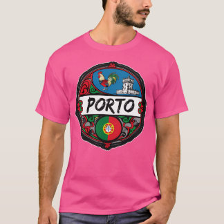 Porto Portugal Flag Abzeichen Reise Souvenir Porto T-Shirt