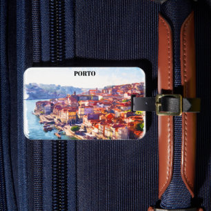 Porto Portugal Panoramaansicht Gepäckanhänger
