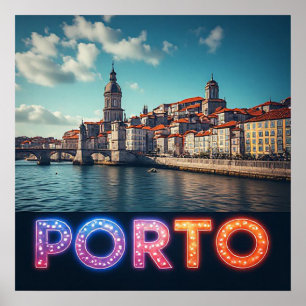 🧲 Porto Portugal Reise Erinnerung Für Urlaubstage Poster