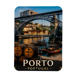 🧲 Porto Portugal Reiseandenken für Besucher 🧲 Magnet