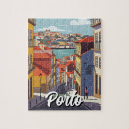 Porto Portugal Reisen Abstrakt Puzzle