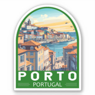 Porto Portugal Reisen Aufkleber