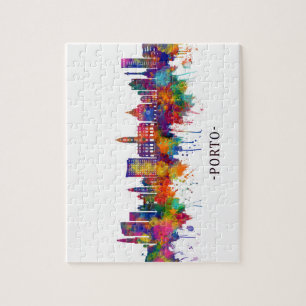 Porto Portugal Skyline Puzzle
