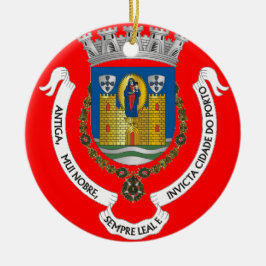 Porto Portugal Stadt Wappen Weihnachtsschmuck
