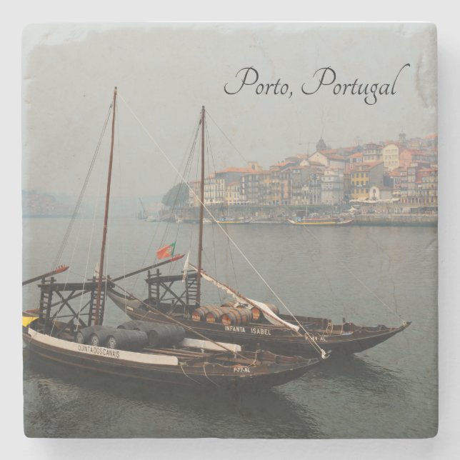 Porto, Portugal Steinuntersetzer (Vorderseite)
