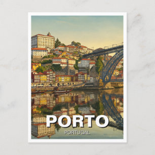 Porto Portugal Travel Postkarte