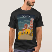 Porto Portugal Vintag Minimal Retro Travel Poster