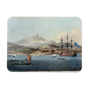 Porto Praya in der Insel von St. Jago, überziehen Magnet