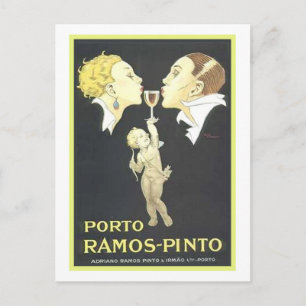 Porto Ramos Pinto Vintage Anzeige Postkarte