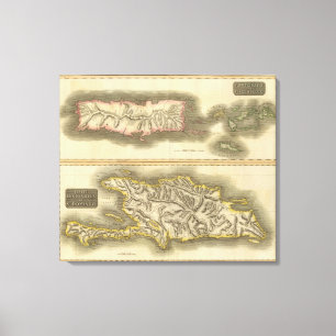 Porto Rico, Jungfrau Isles, Hispaniola Leinwanddruck