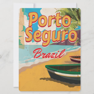 Porto Seguro Brasilien Urlaubs Poster Einladung