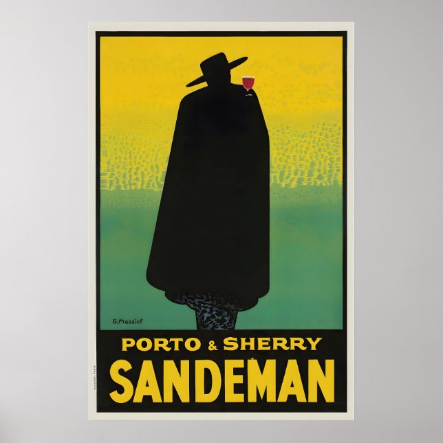 Porto Sherry Food and Drink Vintage Poster (Vorne)