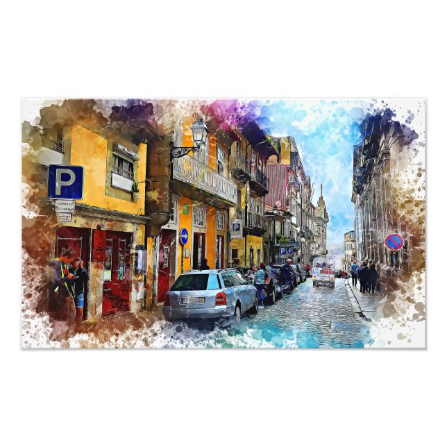 Porto Streets Portugal Fotodruck (Vorne)