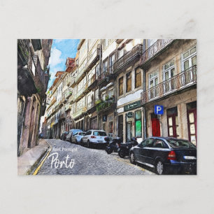 Porto Streets Portugal Postkarte