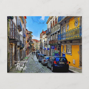 Porto Streets Portugal Postkarte
