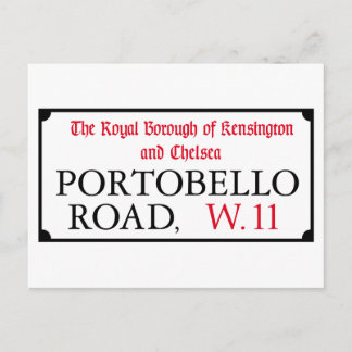 Portobello Road, London Street Sign Postkarte