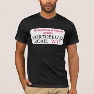 Portobello Straße, London-Straßenschild T-Shirt