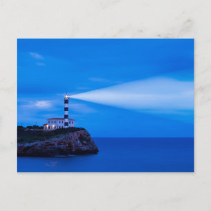 Portocolom Lighthouse Postkarte