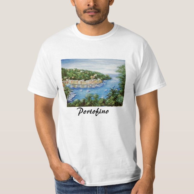 Portofino eine majestätische Ansicht T-Shirt (Vorderseite)