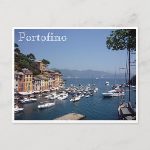 Portofino Hafen italy Postkarte