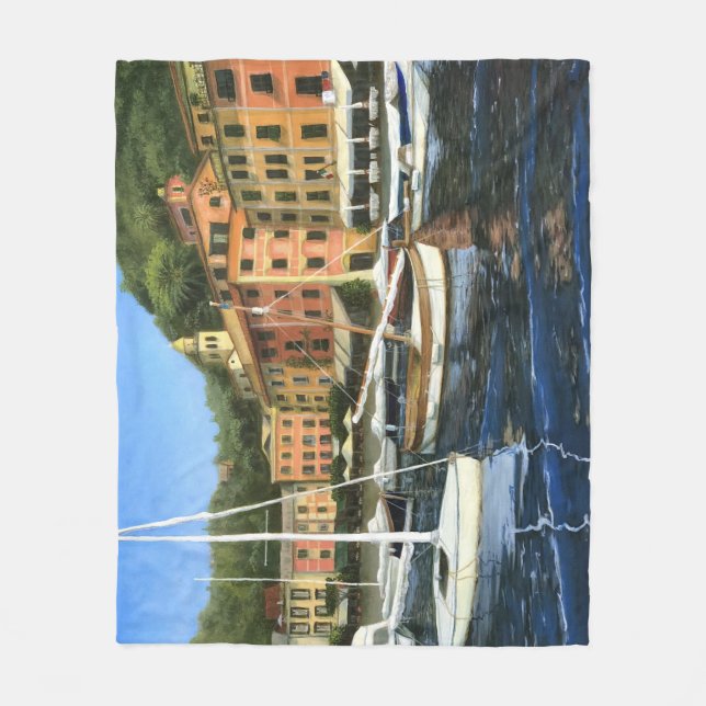 Portofino, Italien Fleecedecke (Vorderseite)