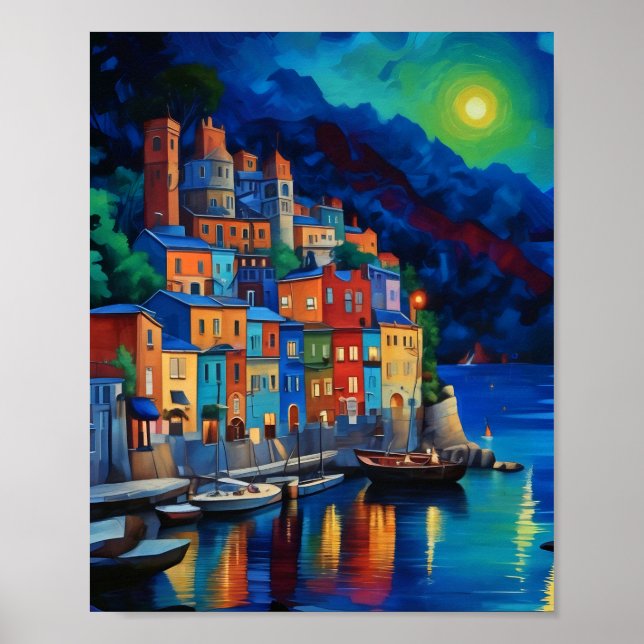 Portofino Italien Print, Value Poster Paper (Matte (Vorne)