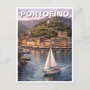 Portofino Italien Reise Postkarte