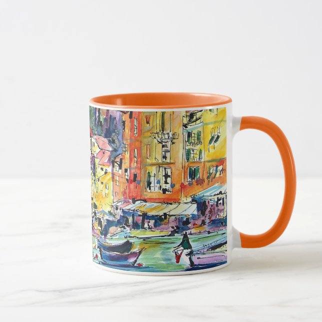 Portofino Italien Reisen Künstlerische Tasse (Rechts)