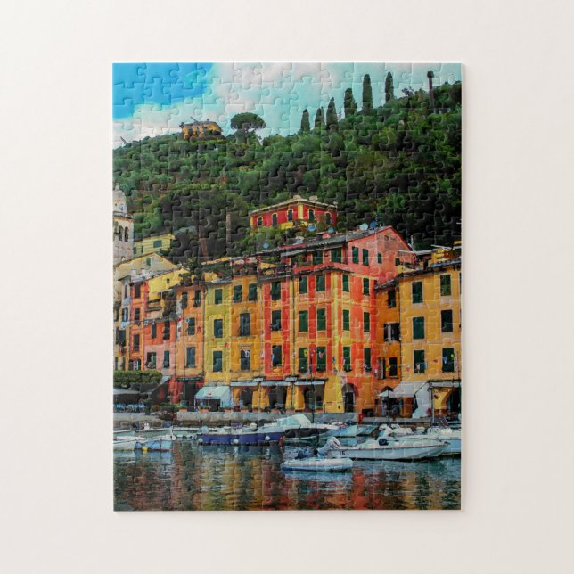 Portofino Italien Riviera Puzzle (Vertikal)