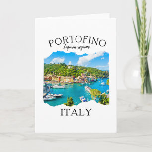 Portofino Italien Souvenir Für Mädchen Frauen Fami Karte