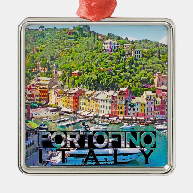 Portofino Silbernes Ornament (Vorne)