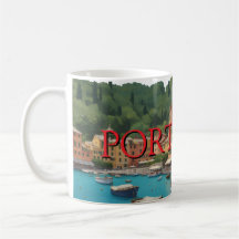 Portofino-Tasse Italienische Riviera Küstenkaffeet