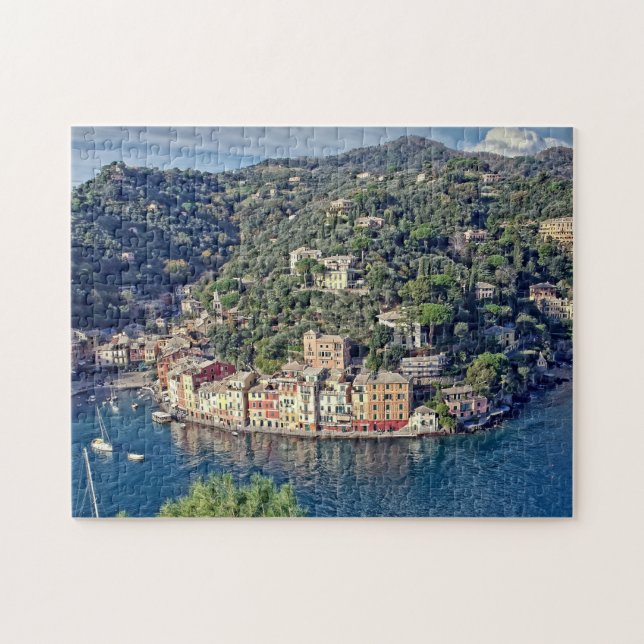 Portofino von oben - Puzzle (Horizontal)