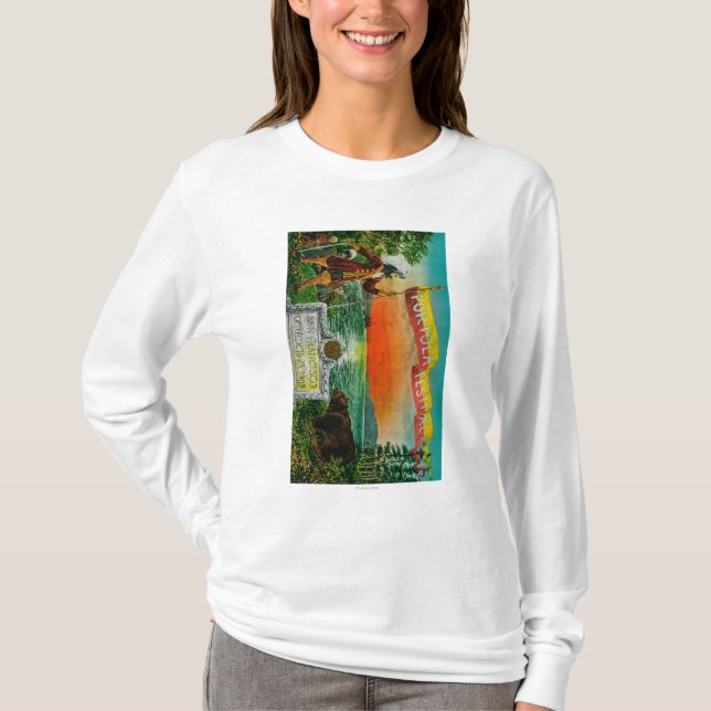 Portola Festival-Anzeige (Forscher) T-Shirt (Vorderseite)