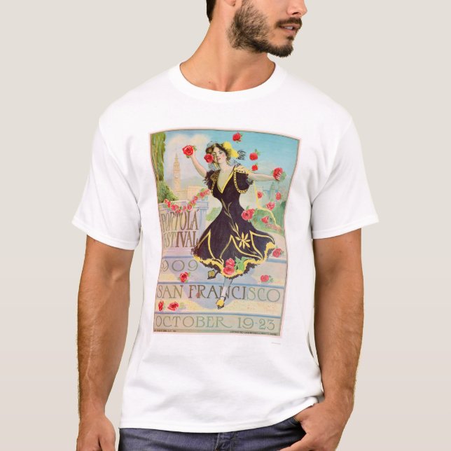 Portola Festival in San Francisco 1909 T-Shirt (Vorderseite)