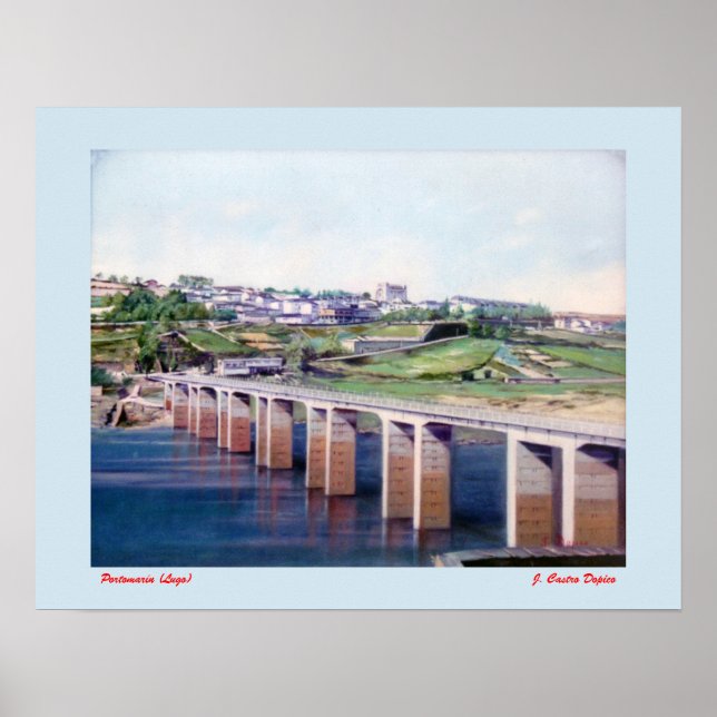 Portomarín (Lugo) Poster (Vorne)