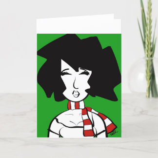 Portra Doodle Grußkarte Karte