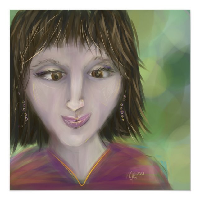 Portrait 24x24 Limited Edition 13. Juni Fotodruck (Vorne)