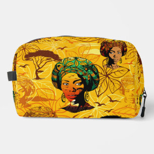 Portrait afrikanischer Frauen mit Sonnenuntergang Waschbeutel
