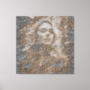 Portrait am Strand Leinwanddruck