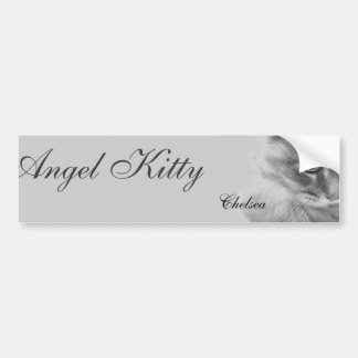Portrait "Angel Kitty" Autoaufkleber