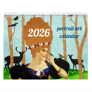 portrait art calendar kalender