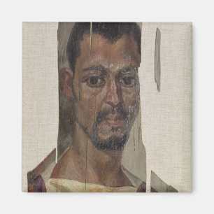 Portrait aus Fayum (enaustisches Wachs auf Holz) Magnet