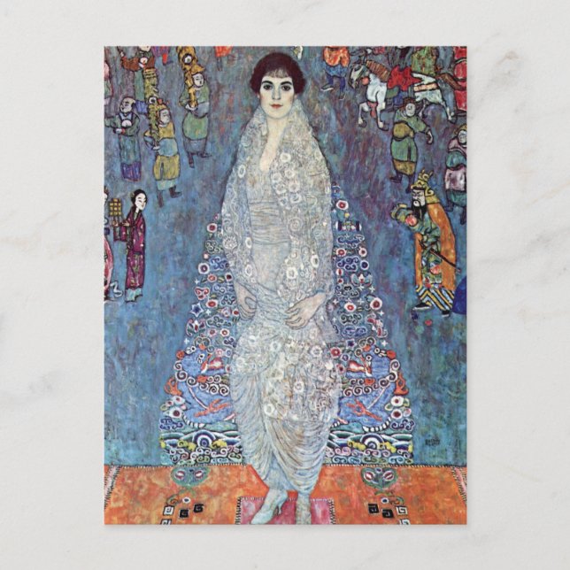 Portrait Baroness Elisabeth Bacchofen Echt, Klimt Postkarte (Vorderseite)