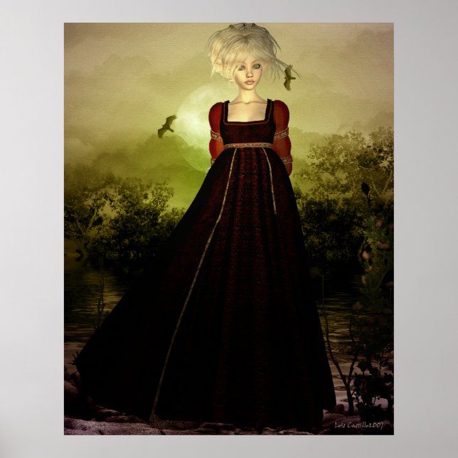 Portrait bei Sonnenuntergang Poster (Vorne)