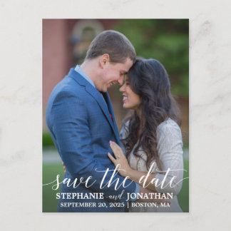 Portrait Bild Save the Date Postkarte, Foto Postkarte
