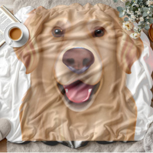Portrait Blanket für Haustiere Fleecedecke