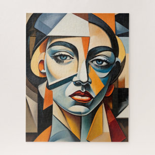 Portrait Bold Picasso, zeitgenössischer Kubismus I Puzzle
