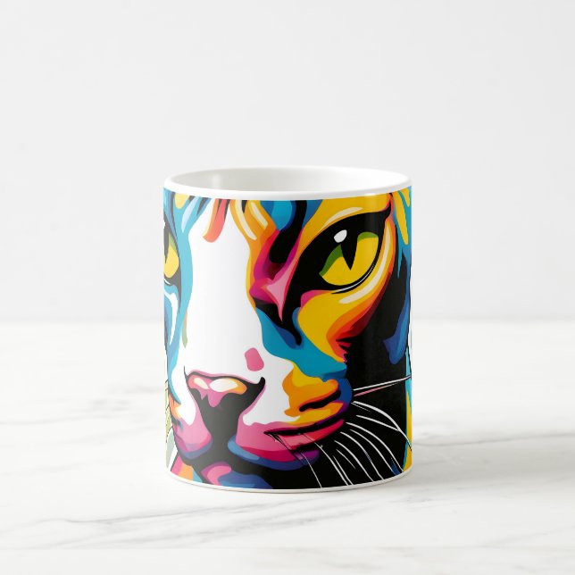 Portrait Cat Sphynx Pop Kaffeetasse (Mittel)